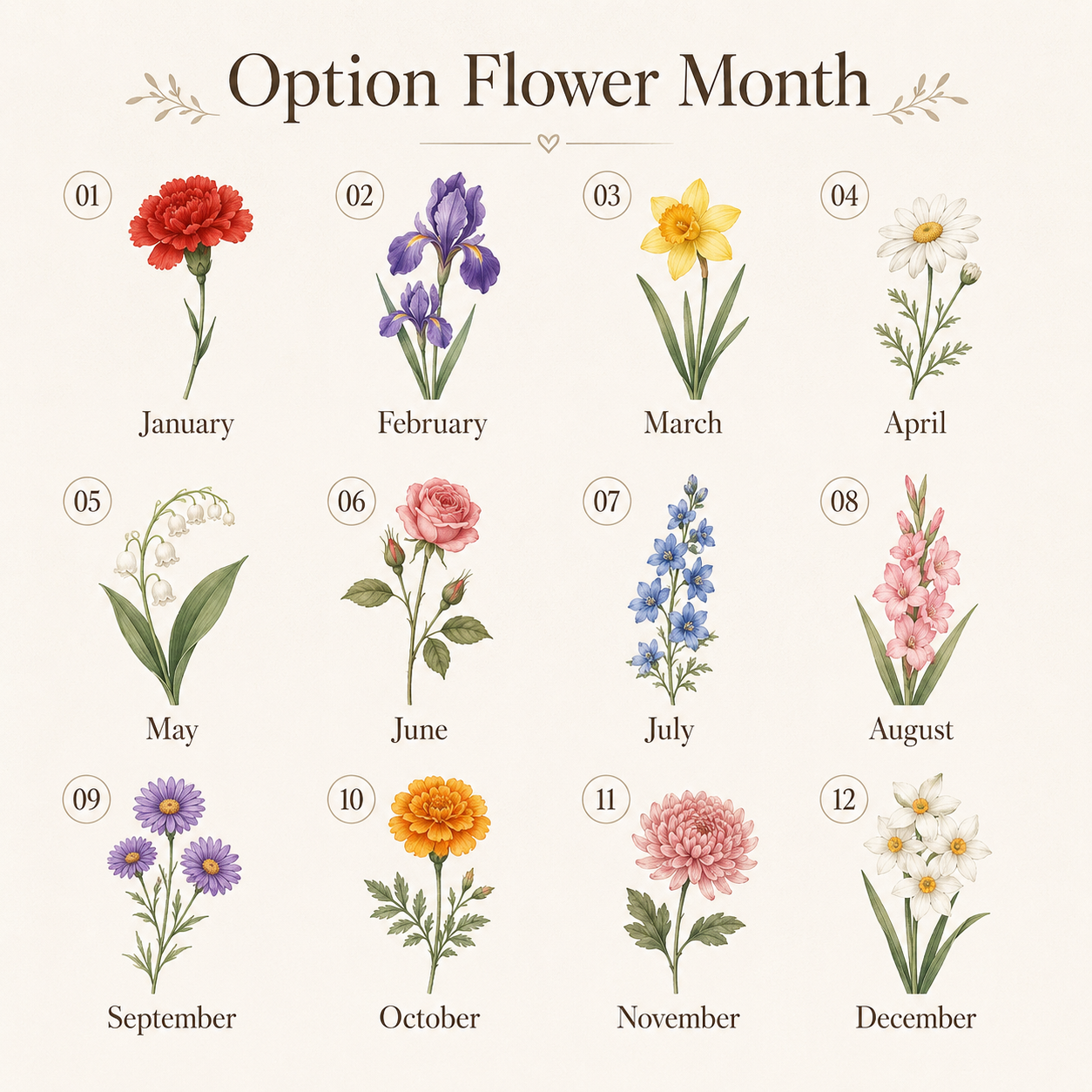Personalized Mom Flower Woven Blanket - Custom Birth Month Flowers with Kids' Names