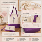 Personalized Birth Flower Tote Bag – Custom Name Canvas Bag Gift for Mom