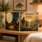 Personalized Dinosaur Adventure Book for Kids – Custom Daddy & Child Storybook