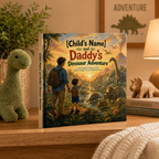 Personalized Dinosaur Adventure Book for Kids – Custom Daddy & Child Storybook