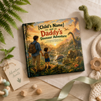 Personalized Dinosaur Adventure Book for Kids – Custom Daddy & Child Storybook
