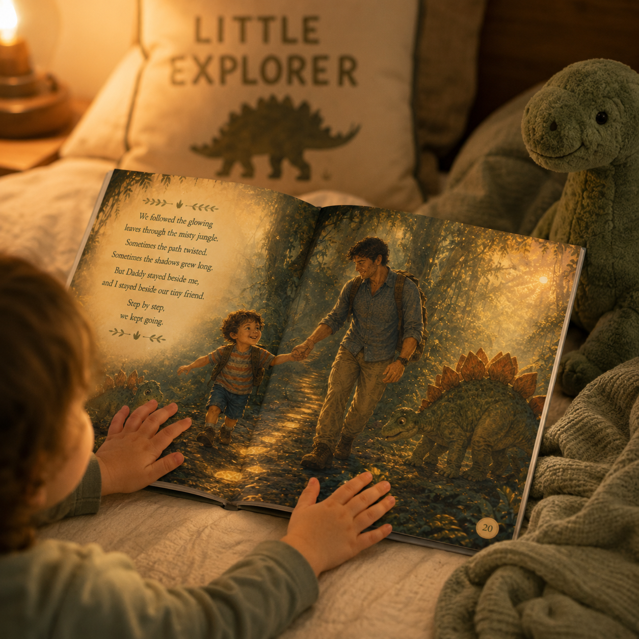 Personalized Dinosaur Adventure Book for Kids – Custom Daddy & Child Storybook