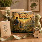 Personalized Dinosaur Adventure Book for Kids – Custom Daddy & Child Storybook