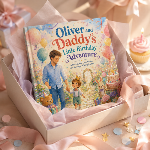 Personalized Birthday Adventure Book for Kids – Custom Daddy and Child Storybook