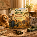 Personalized Safari Adventure Book for Kids – Custom Daddy and Child Storybook