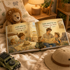 Personalized Safari Adventure Book for Kids – Custom Daddy and Child Storybook