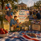 Personalized America 250 Children’s Book, Custom Daddy and Child Storybook