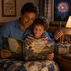 Personalized America 250 Children’s Book, Custom Daddy and Child Storybook