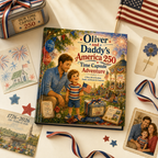 Personalized America 250 Children’s Book, Custom Daddy and Child Storybook