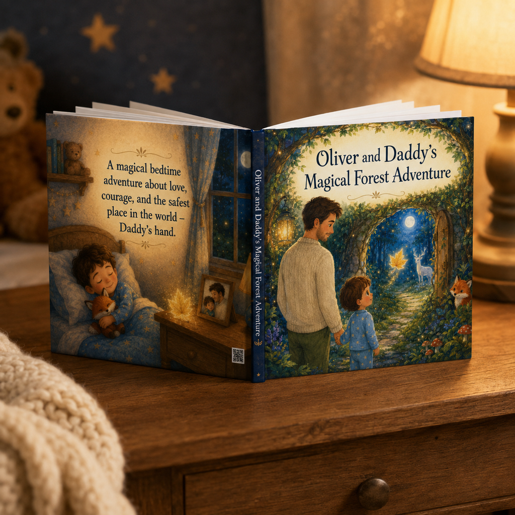 Personalized Magical Forest Adventure Book for Kids – Custom Daddy & Child Storybook
