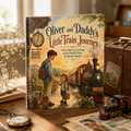 Personalized Train Adventure Book for Kids – Custom Daddy & Child Storybook