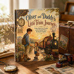 Personalized Train Adventure Book for Kids – Custom Daddy & Child Storybook