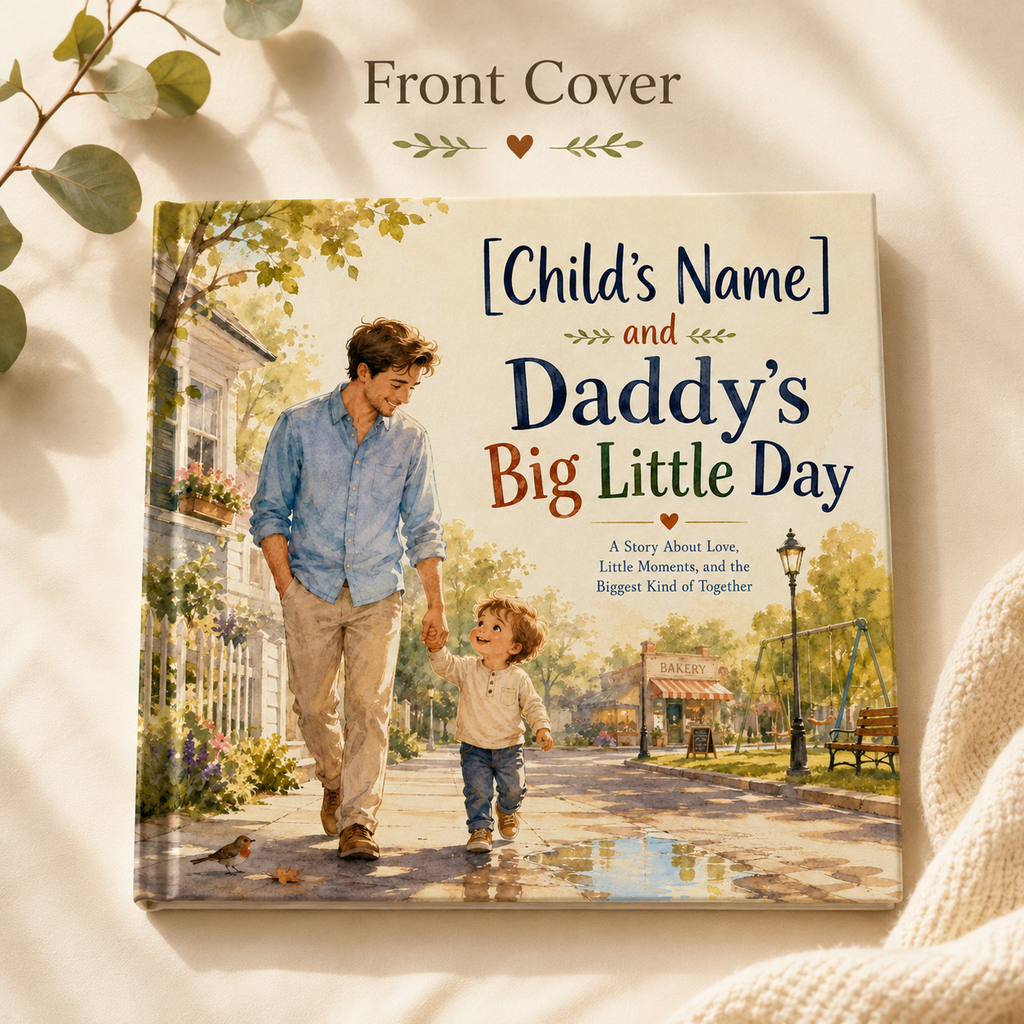 Personalized Daddy and Child Story Book – Custom Name Father & Child Keepsake Gift