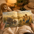 Personalized Safari Adventure Book for Kids – Custom Daddy and Child Storybook