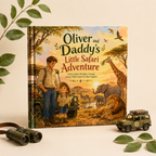 Personalized Safari Adventure Book for Kids – Custom Daddy and Child Storybook