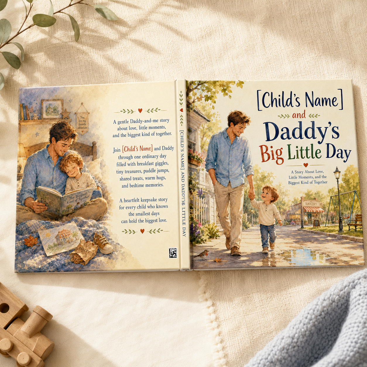 Personalized Daddy and Child Story Book – Custom Name Father & Child Keepsake Gift