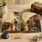 Personalized Train Adventure Book for Kids – Custom Daddy & Child Storybook