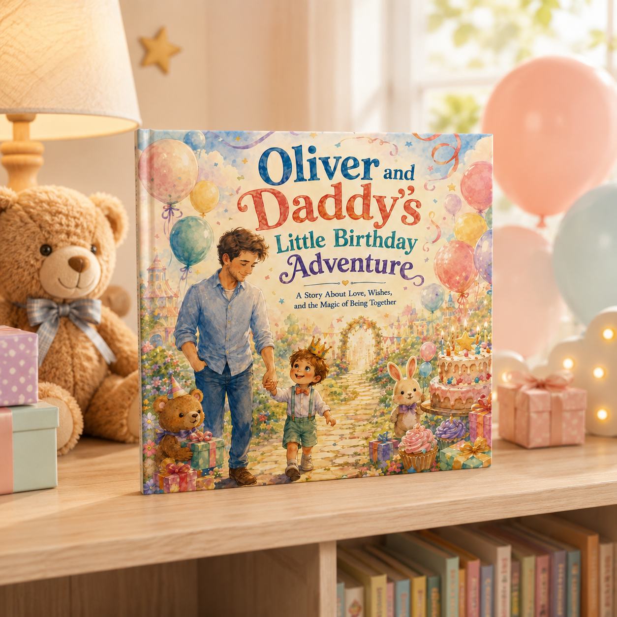 Personalized Birthday Adventure Book for Kids – Custom Daddy and Child Storybook