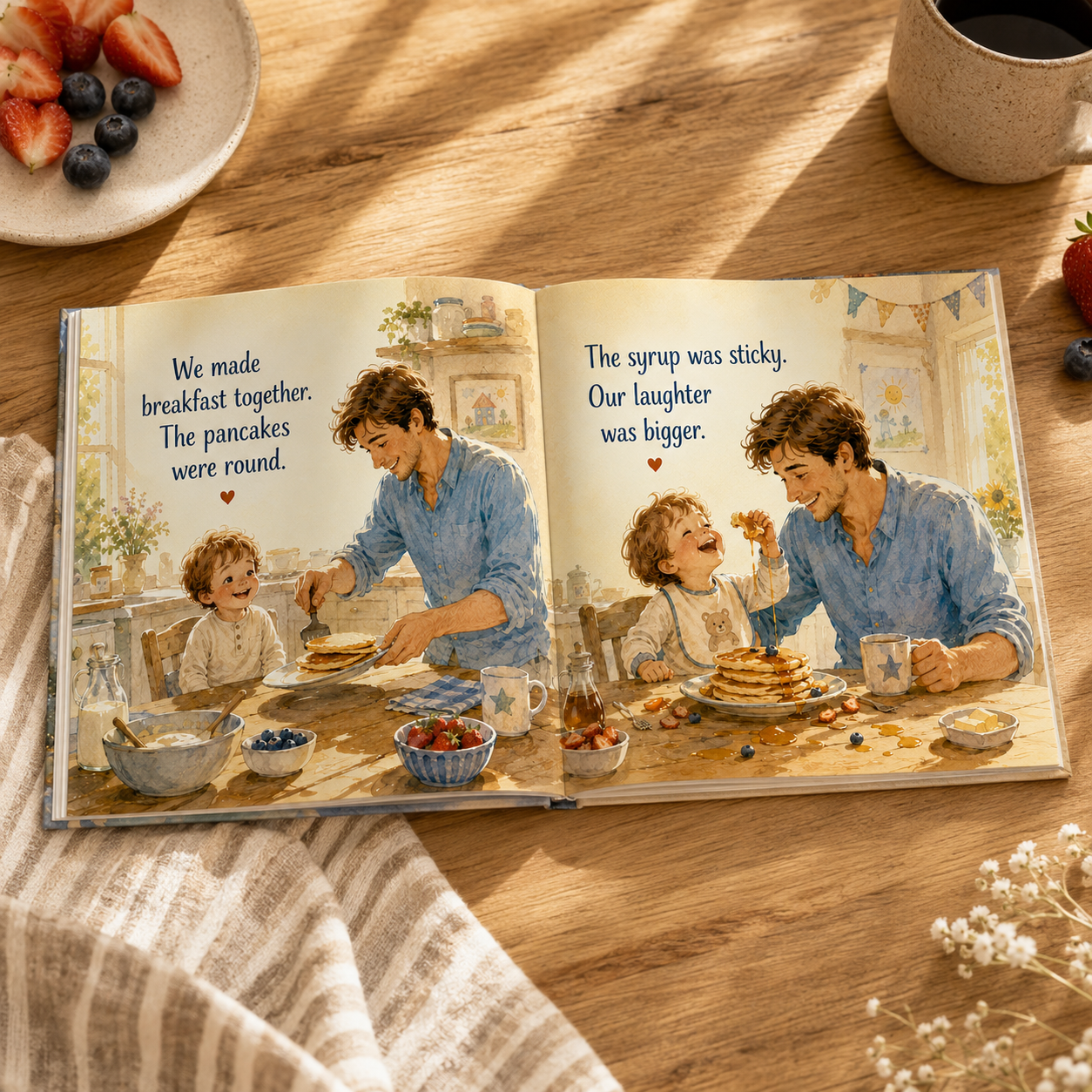 Personalized Daddy and Child Story Book – Custom Name Father & Child Keepsake Gift