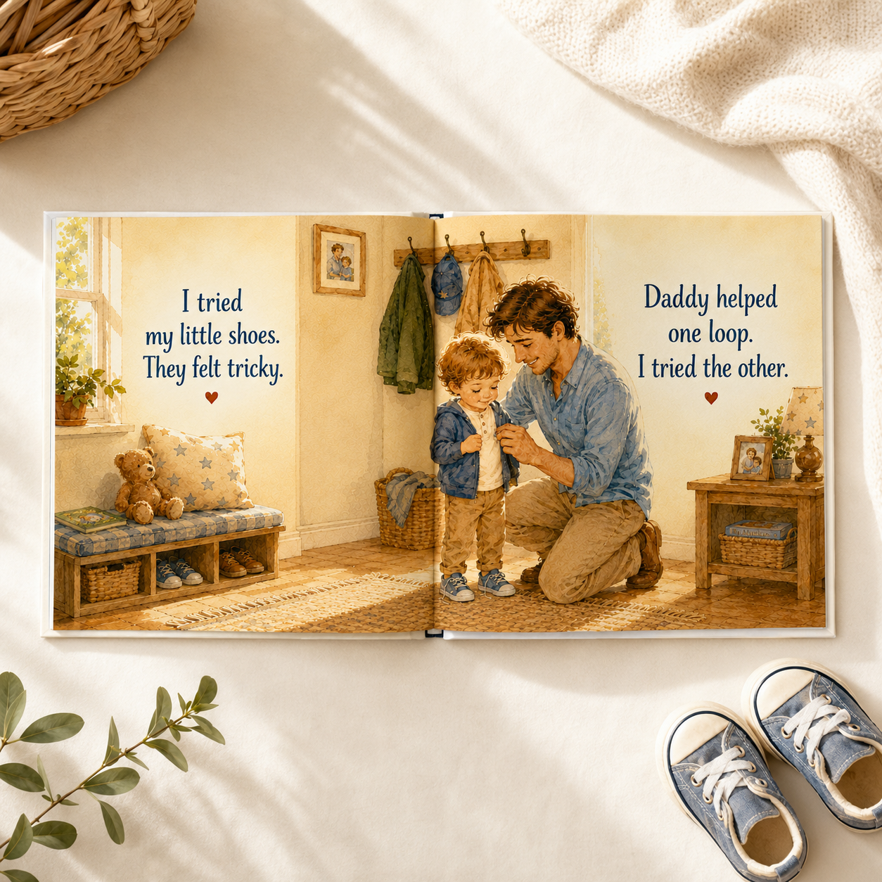 Personalized Daddy and Child Story Book – Custom Name Father & Child Keepsake Gift