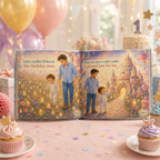 Personalized Birthday Adventure Book for Kids – Custom Daddy and Child Storybook