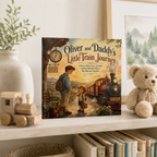 Personalized Train Adventure Book for Kids – Custom Daddy & Child Storybook